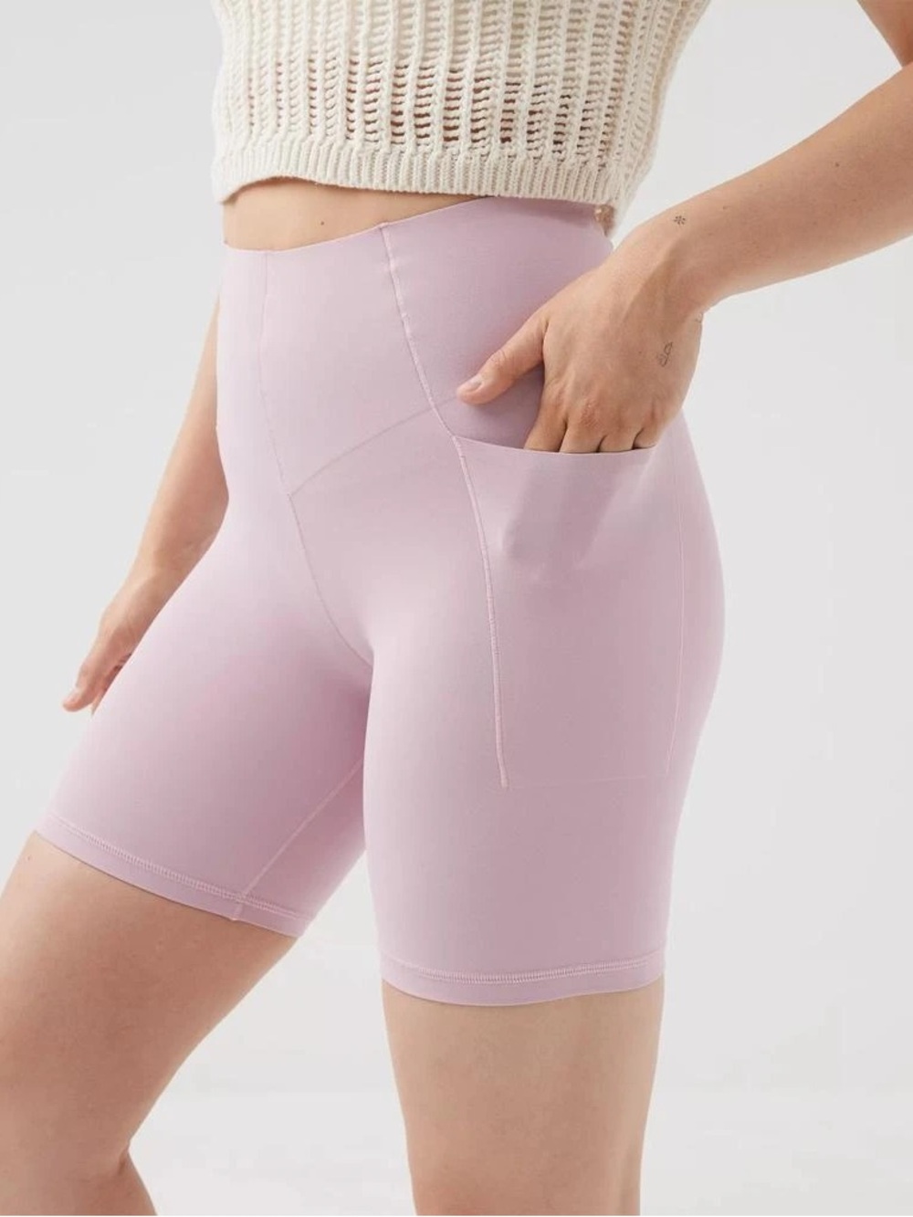 NWT Offline by Aerie High-Rise 7” Real Me Xtra Bike Shorts w/Pockets Sz XS (A1) - Picture 2 of 9
